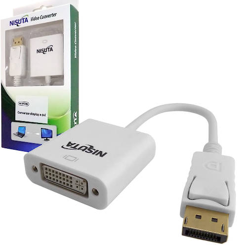 ADAPTADOR CONVERSOR DISPLAYPORT MACHO / DVI HEMBRA NISUTA NSDPDVBL ADAPTADOR CONVERSOR DISPLAYPORT MACHO / DVI HEMBRA NISUTA NSDPDVBL