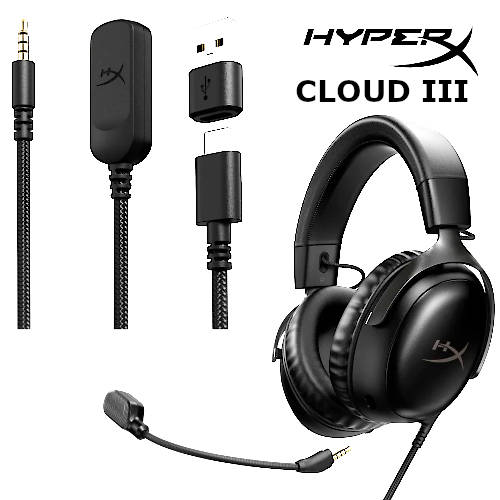 AURICULAR KINGSTON HYPERX CLOUD III NEGRO