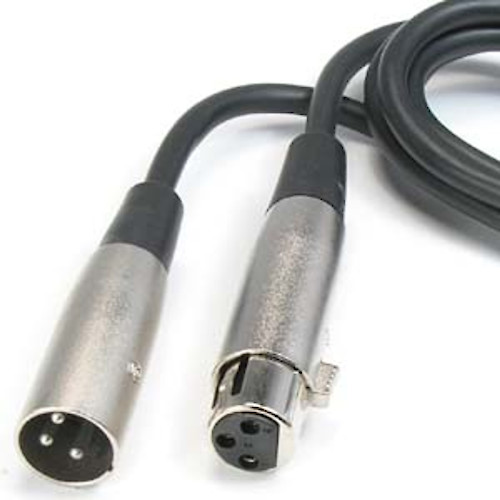 CABLE 3 PINES XLR CANON MACHO-HEMBRA ALARGUE 4 MTS BALANCEADO