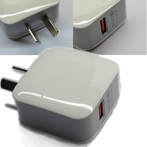 CARGADOR 18W USB-A CARGA RAPIDA QC SIN CABLE PERFORMANCE