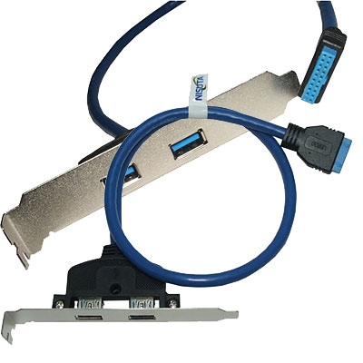 PLACA SLOT TRASERO USB 3.0 CON 2 SALIDAS NISUTA NS-SLUSB3 PLACA SLOT TRASERO USB 3.0 CON 2 SALIDAS NISUTA NS-SLUSB3