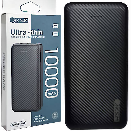 CARGADOR PORTATIL 10000 MAH KOSMO KSM10A ULTRA THIN