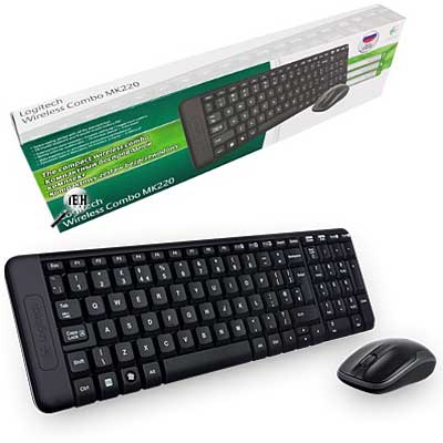 KIT TECLADO Y MOUSE LOGITECH INALAMBRICO MK220 ESPANOL KIT TECLADO Y MOUSE LOGITECH INALAMBRICO MK220 ESPANOL