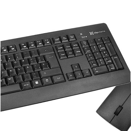 KIT TECLADO Y MOUSE KLIPXTREME INSPIRE KCK-265S INALAMBRICO ESPANOL NEGRO KIT TECLADO Y MOUSE KLIPXTREME INSPIRE KCK-265S INALAMBRICO ESPANOL NEGRO