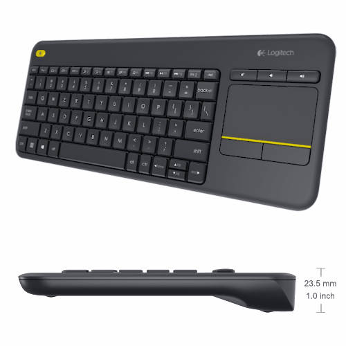 TECLADO LOGITECH INALAMBRICO K400 PLUS ESPANOL CON TOUCHPAD TECLADO LOGITECH INALAMBRICO K400 PLUS ESPANOL CON TOUCHPAD