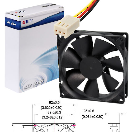 VENTILADOR TURBINA 92X92X25 mm 3PIN 2600RPM BUJE 24 VOLT VENTILADOR TURBINA 92X92X25 mm 3PIN 2600RPM BUJE 24 VOLT