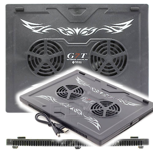 BASE PARA NOTEBOOK TITAN TTC- G7TZ 15 PULG 2 VENTILADORES