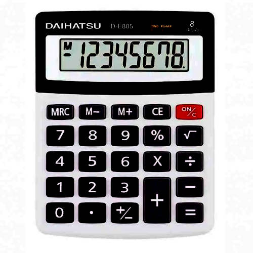 CALCULADORA ESCRITORIO DAIHATSU D-E805 8 DIGITOS