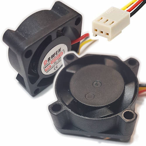 FAN 25mm 3PIN 10mm ESPESOR 6000RPM BUJE ARWEN 5 VOLT CC