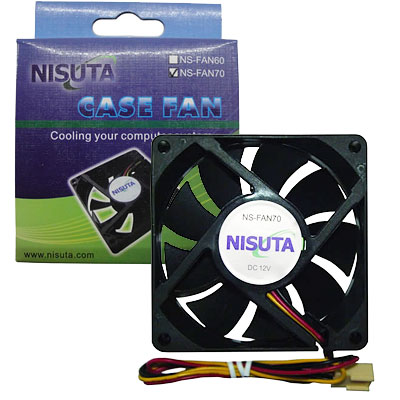 FAN 70mm 3PIN 15mm ESPESOR 5500RPM RULEMAN NISUTA