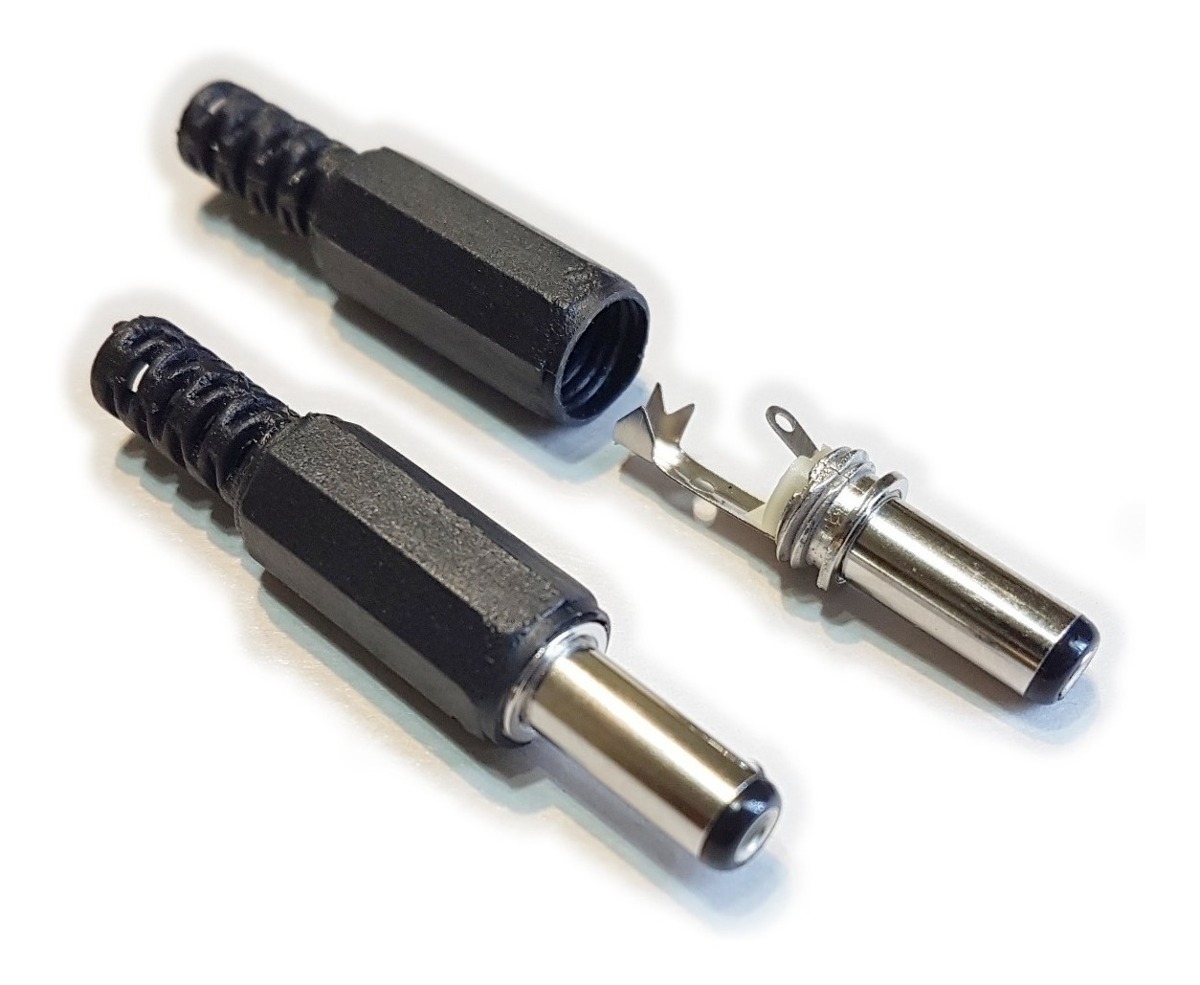 FICHA DC HUECO 5,5 x 2,5 x 14 mm PLUG MACHO FICHA DC HUECO 5,5 x 2,5 x 14 mm PLUG MACHO
