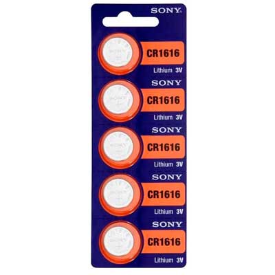 PILA CR1616 SONY LITIO 3V BLISTER x5 VENCIMIENTO 2026