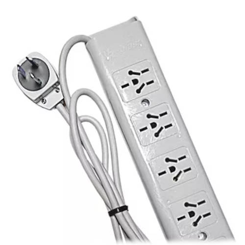 ZAPATILLA 4 TOMAS CABLE 3m BLANCO MULTINORMA
